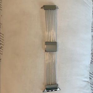 Silver Apple Watch Series 3 band